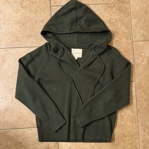 Thread & Supply Green Hooded Sweater